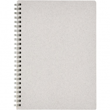 Logotrade promotional giveaway image of: Bianco A5 size wire-o notebook