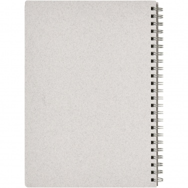 Logo trade promotional gifts image of: Bianco A5 size wire-o notebook