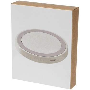 Logotrade business gifts photo of: Naka 5W wheat straw wireless charging pad