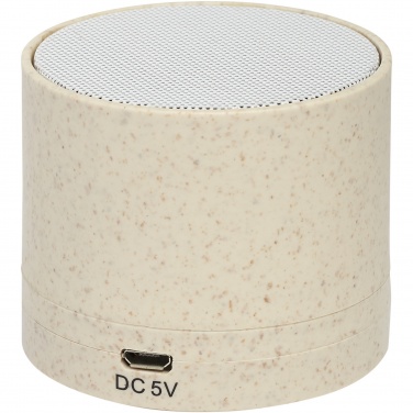 Logo trade promotional products picture of: Kikai wheat straw Bluetooth® speaker