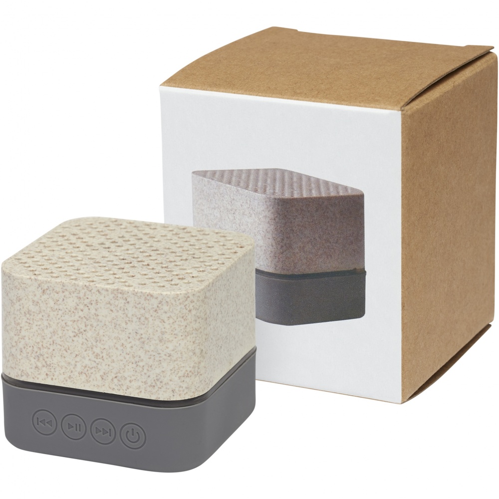 Logotrade promotional items photo of: Aira wheat straw Bluetooth® speaker