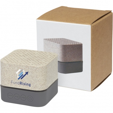 Logotrade promotional item image of: Aira wheat straw Bluetooth® speaker