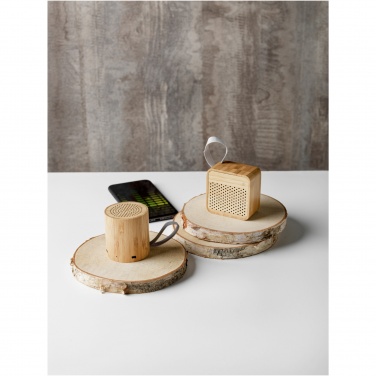 Logo trade corporate gifts image of: Arcana bamboo Bluetooth® speaker