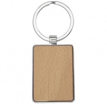 Logotrade promotional merchandise image of: Mauro beech wood rectangular keychain