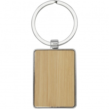 Logo trade promotional products picture of: Neta bamboo rectangular keychain