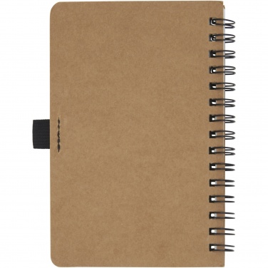 Logotrade corporate gift picture of: Cobble A6 wire-o recycled cardboard notebook with stone paper