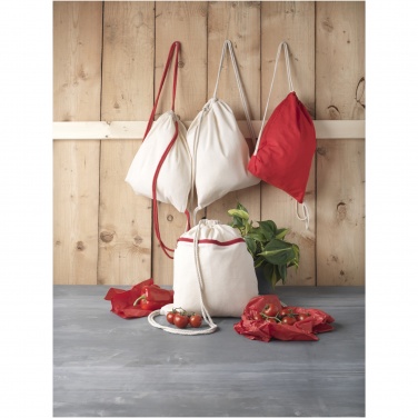 Logotrade promotional product picture of: Oregon 140 g/m² cotton drawstring bag 5L