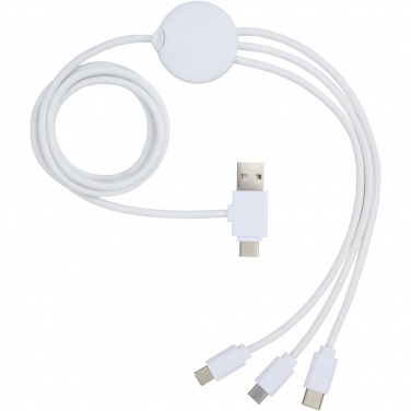 Logo trade corporate gifts image of: Pure 5-in-1 charging cable with antibacterial additive