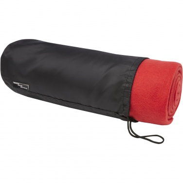 Logo trade promotional giveaways image of: Willow GRS RPET polar fleece blanket