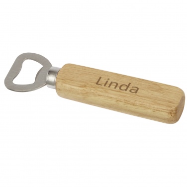 Logo trade promotional gifts image of: Brama wooden bottle opener