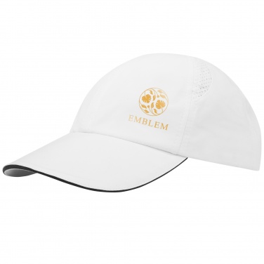 Logo trade promotional products image of: Morion 6 panel GRS recycled cool fit sandwich cap