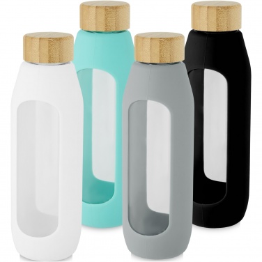 Logotrade promotional item picture of: Tidan 600 ml borosilicate glass bottle with silicone grip