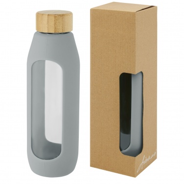 Logotrade corporate gifts photo of: Tidan 600 ml borosilicate glass bottle with silicone grip