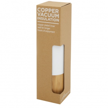 Logo trade advertising product photo of: Torne 540 ml  stainless steel bottle with bamboo outer wall
