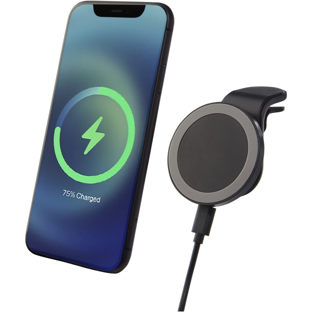 Logo trade promotional merchandise photo of: Magclick 10W wireless magnetic car charger