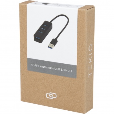 Logo trade promotional gifts image of: ADAPT aluminum USB 3.0 hub