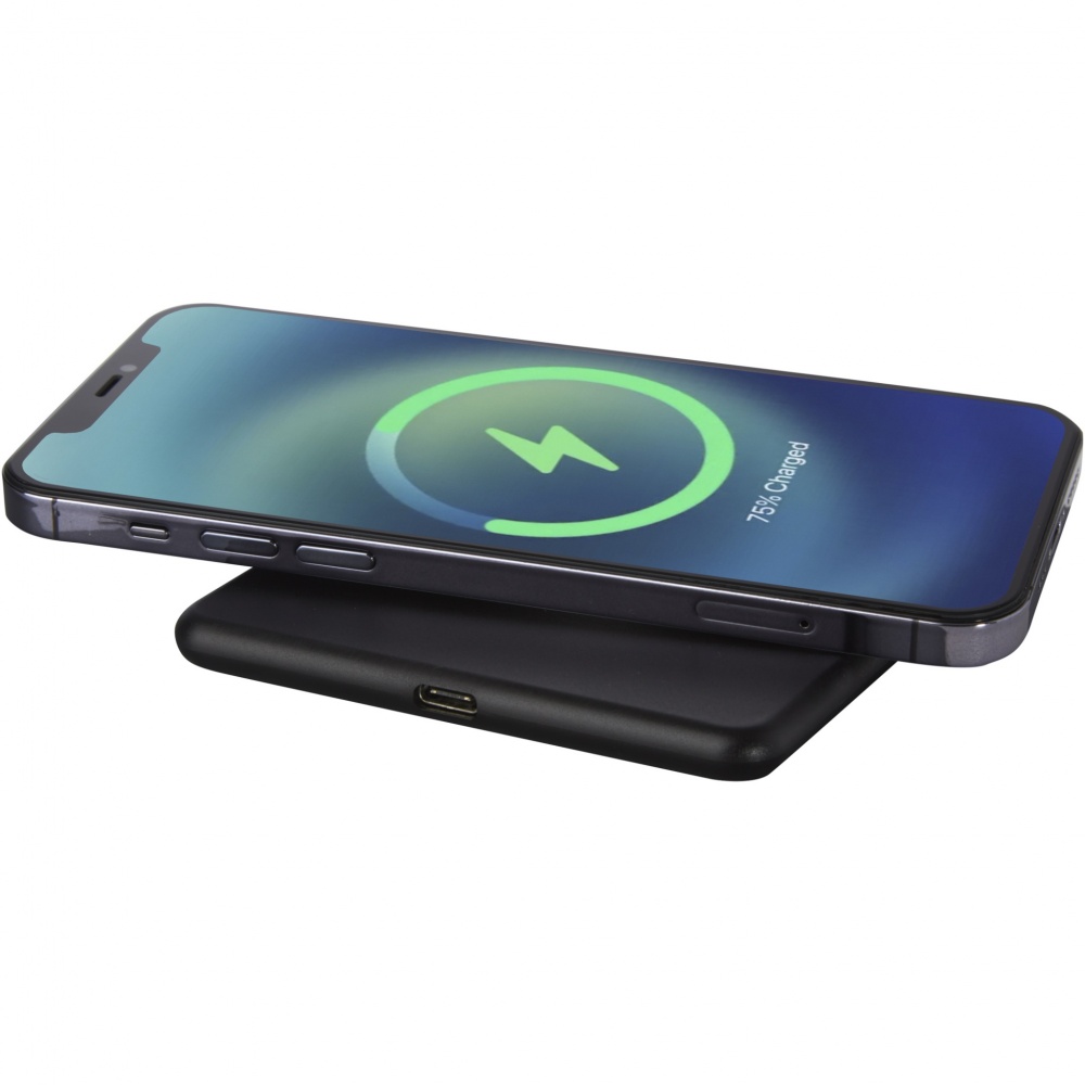 Logotrade promotional merchandise photo of: Loop 10W recycled plastic wireless charging pad