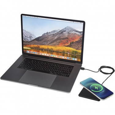 Logo trade promotional item photo of: Loop 10W recycled plastic wireless charging pad