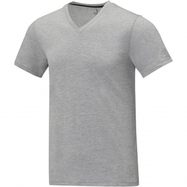 Logo trade promotional merchandise image of: Somoto short sleeve men's V-neck t-shirt 