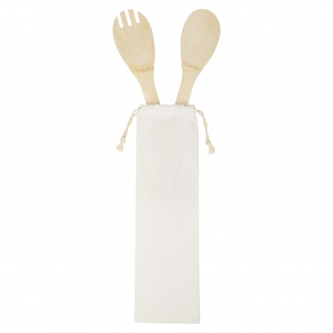 Logotrade promotional item image of: Endiv bamboo salad spoon and fork