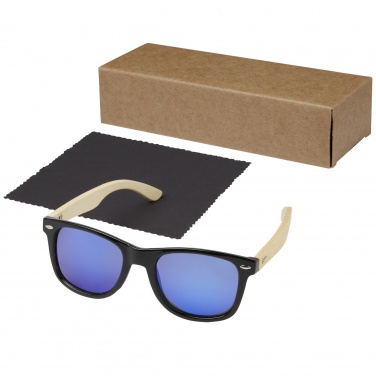 Logotrade advertising product image of: Taiyō rPET/bamboo mirrored polarized sunglasses in gift box