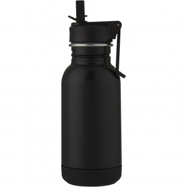 Logotrade promotional product picture of: Lina 400 ml stainless steel sport bottle with straw and loop
