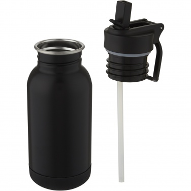 Logotrade promotional gift image of: Lina 400 ml stainless steel sport bottle with straw and loop