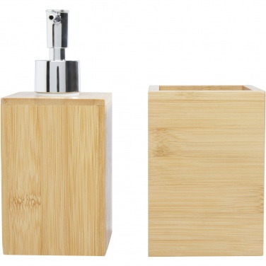 Logotrade promotional items photo of: Hedon 3-piece bamboo bathroom set