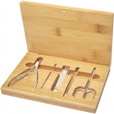 Logo trade promotional gifts image of: Ladia 5-piece bamboo manicure set