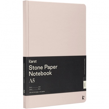 Logo trade corporate gifts picture of: Karst® A5 stone paper hardcover notebook - lined
