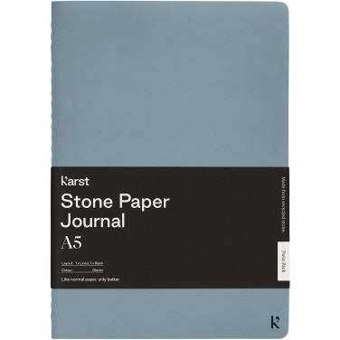 Logotrade promotional giveaway picture of: Karst® A5 stone paper journal twin pack