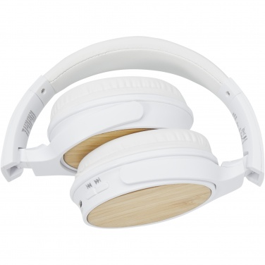 Logotrade promotional merchandise picture of: Athos bamboo Bluetooth® headphones with microphone