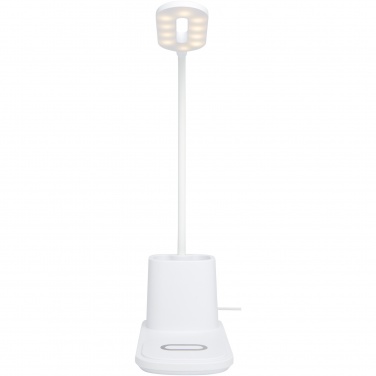 Logotrade promotional item image of: Bright desk lamp and organizer with wireless charger