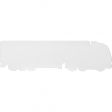 Logo trade promotional gifts image of: Tait 15 cm lorry-shaped recycled plastic ruler