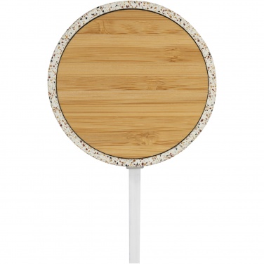 Logotrade promotional merchandise picture of: Terrazzo 10W wireless bamboo charging pad