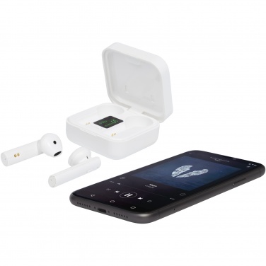 Logotrade promotional item image of: Tayo solar charging TWS earbuds 