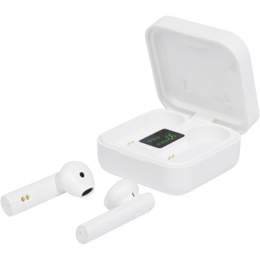 Logo trade promotional gifts picture of: Tayo solar charging TWS earbuds 