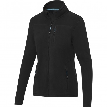 Logo trade business gifts image of: Amber women's GRS recycled full zip fleece jacket