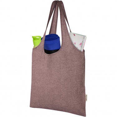 Logotrade promotional gift image of: Pheebs 150 g/m² recycled cotton trendy tote bag 7L
