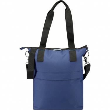 Logo trade promotional merchandise image of: REPREVE® Our Ocean™ 15" GRS RPET laptop tote bag 12L