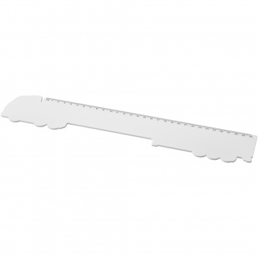 Logo trade promotional merchandise picture of: Tait 30cm lorry-shaped recycled plastic ruler