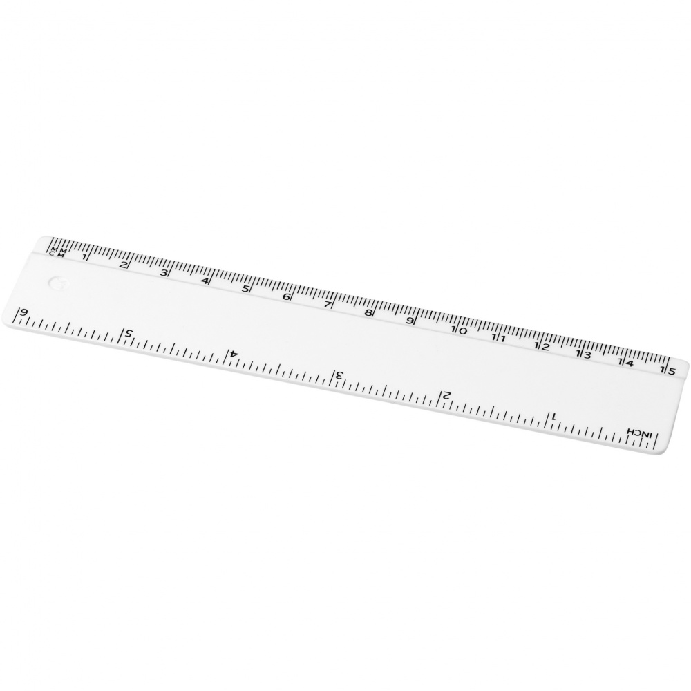 Logotrade promotional product image of: Refari 15 cm recycled plastic ruler