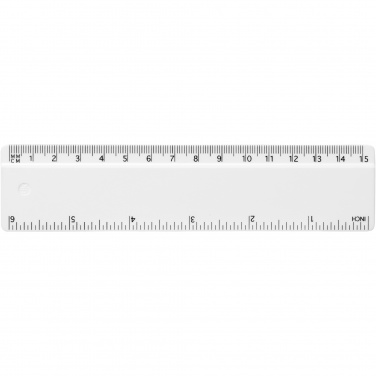 Logotrade promotional merchandise picture of: Refari 15 cm recycled plastic ruler