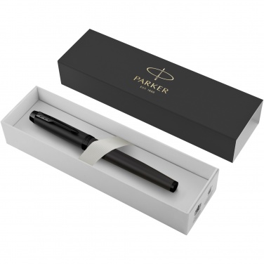 Logo trade promotional giveaways image of: Parker IM achromatic rollerball pen