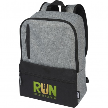 Logotrade business gift image of: Reclaim 15" GRS recycled two-tone laptop backpack 14L