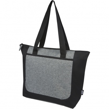 Logotrade advertising product picture of: Reclaim GRS recycled two-tone zippered tote bag 15L