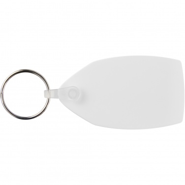 Logotrade promotional giveaway image of: Tait rectangular-shaped recycled keychain