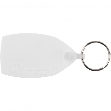 Logo trade business gift photo of: Tait rectangular-shaped recycled keychain
