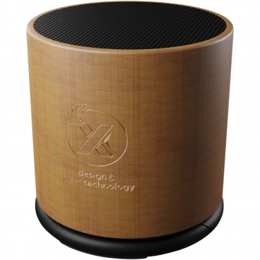 Logo trade promotional items image of: SCX.design S27 3W wooden ring speaker