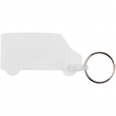 Logotrade promotional product image of: Tait van-shaped recycled keychain